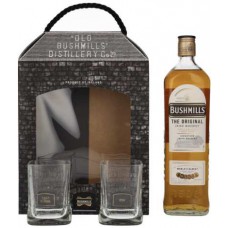 Виски Bushmills Original  1 л в подарочной упаковке + 2 стакана